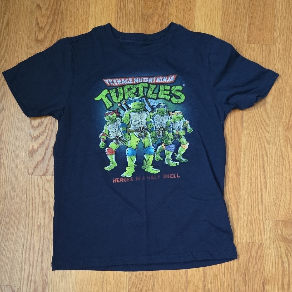 Nickelodeon Blue Teenage Mutant Ninja Turtles Short Sleeve Tee